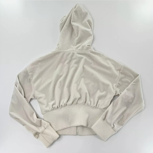 Hello Kitty & Friends x Forever 21 Womens Ivory Cropped Hoodie Full Zip sz M - Picture 2 of 10